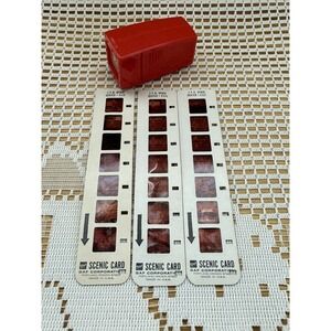 Vintage J.F.K. Space Center H435, H436 & H437 Retro Scenic Card Slide Strips